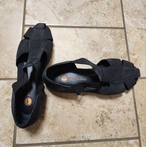 Earth Spirit Women's Black Leather Sandals